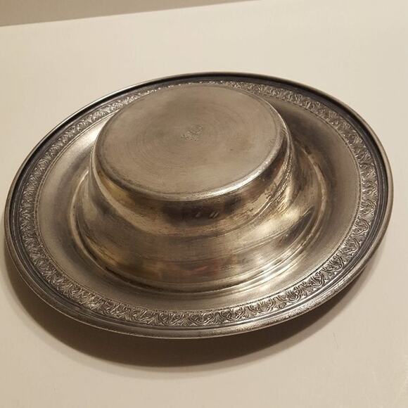 Vintage Ornate Poole Silver Company Bowl Plate 9 ½” diameter - Picture 5 of 8
